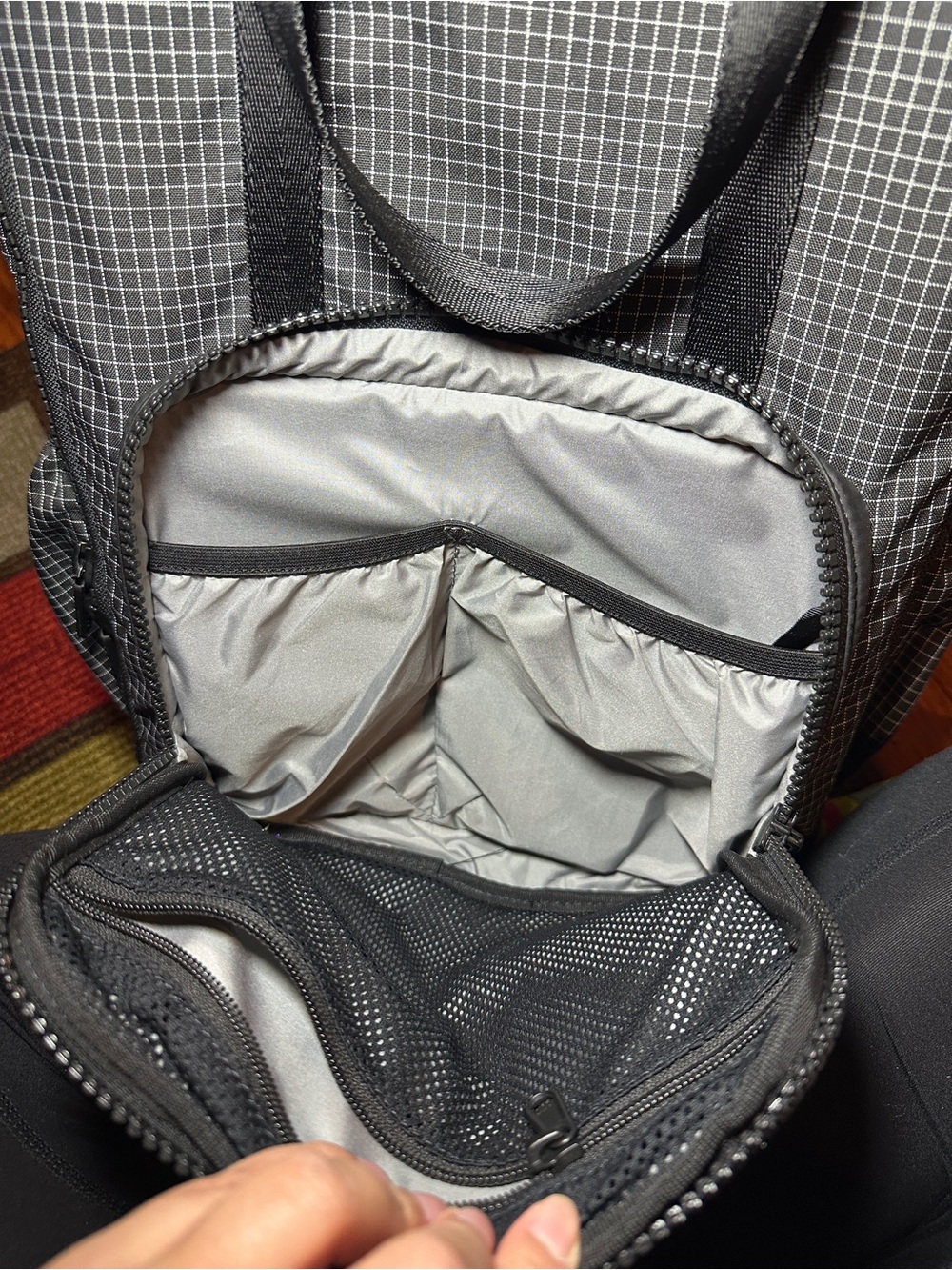 Freshly Picked Black and White Jet Berlin Baby Backpack - Picture 6 of 14